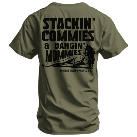 Stackin' Commies & Bangin' Mommies Men's T-Shirt - One Revolver Surfboards