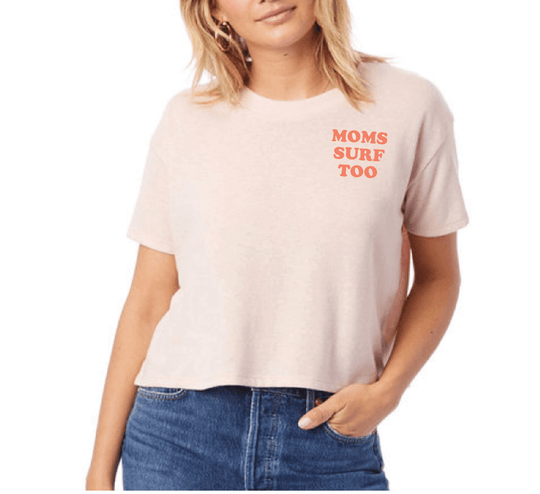 Moms Surf Too Women's Boxy Tee - One Revolver Surfboards