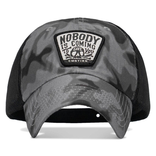 Nobody Is Coming To Save You Skull Patch Ripstop Snapback - One Revolver Surfboards