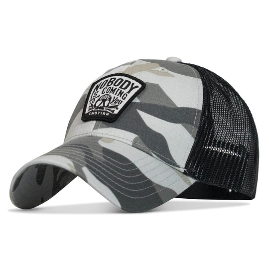 Nobody Is Coming To Save You Skull Patch Snapback Hat - One Revolver Surfboards