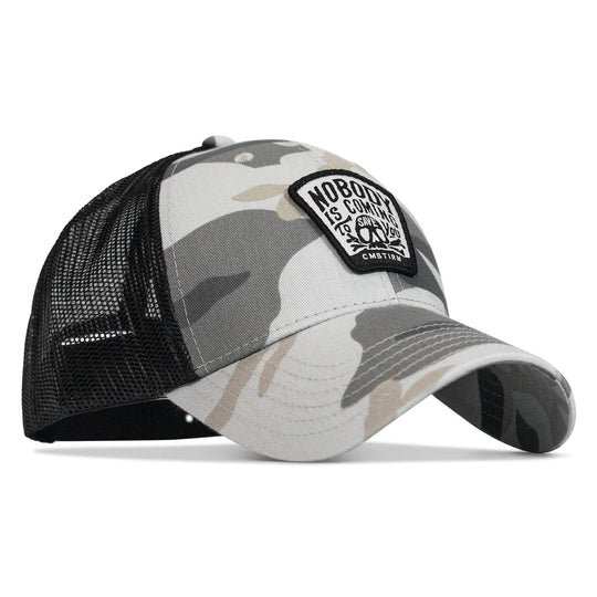 Nobody Is Coming To Save You Skull Patch Snapback Hat - One Revolver Surfboards