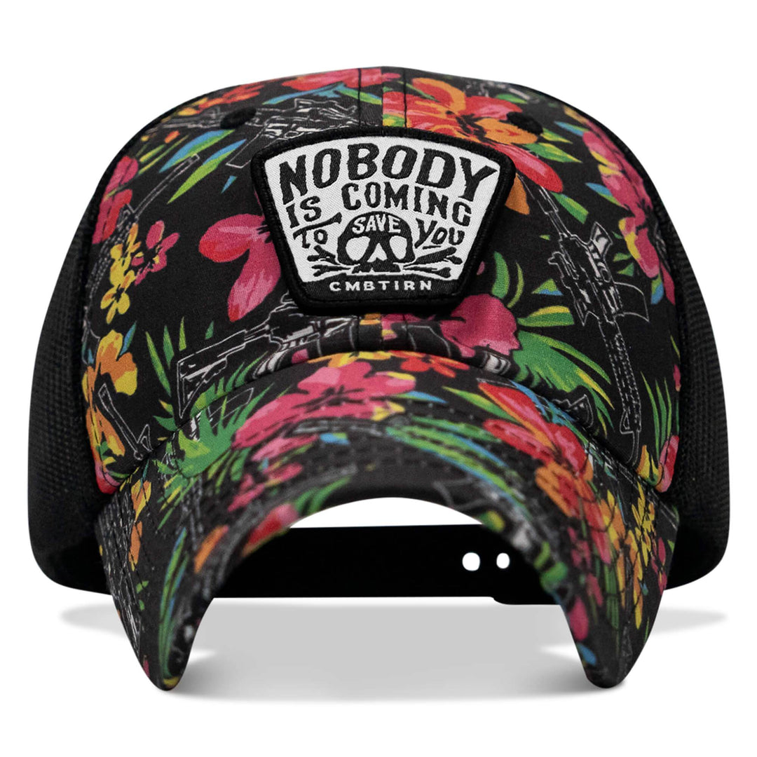 Nobody Is Coming To Save You Skull Patch Ripstop Snapback - One Revolver Surfboards