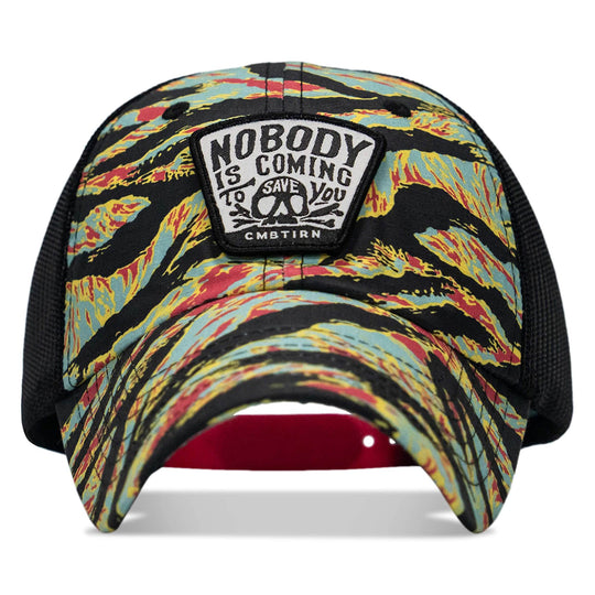Nobody Is Coming To Save You Skull Patch Ripstop Snapback - One Revolver Surfboards