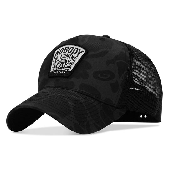 Nobody Is Coming To Save You Skull Patch Snapback Hat - One Revolver Surfboards