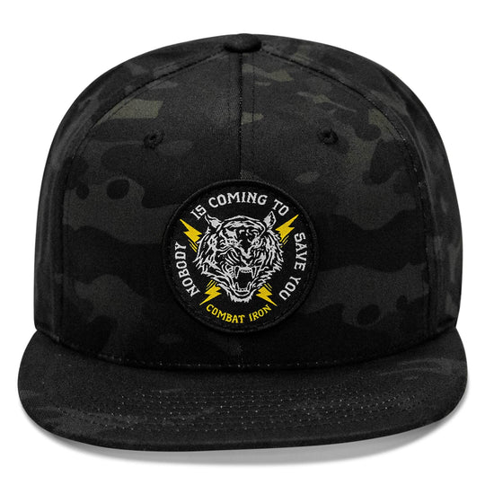 Nobody Is Coming To Save You FlatBill SnapBack Hat - One Revolver Surfboards