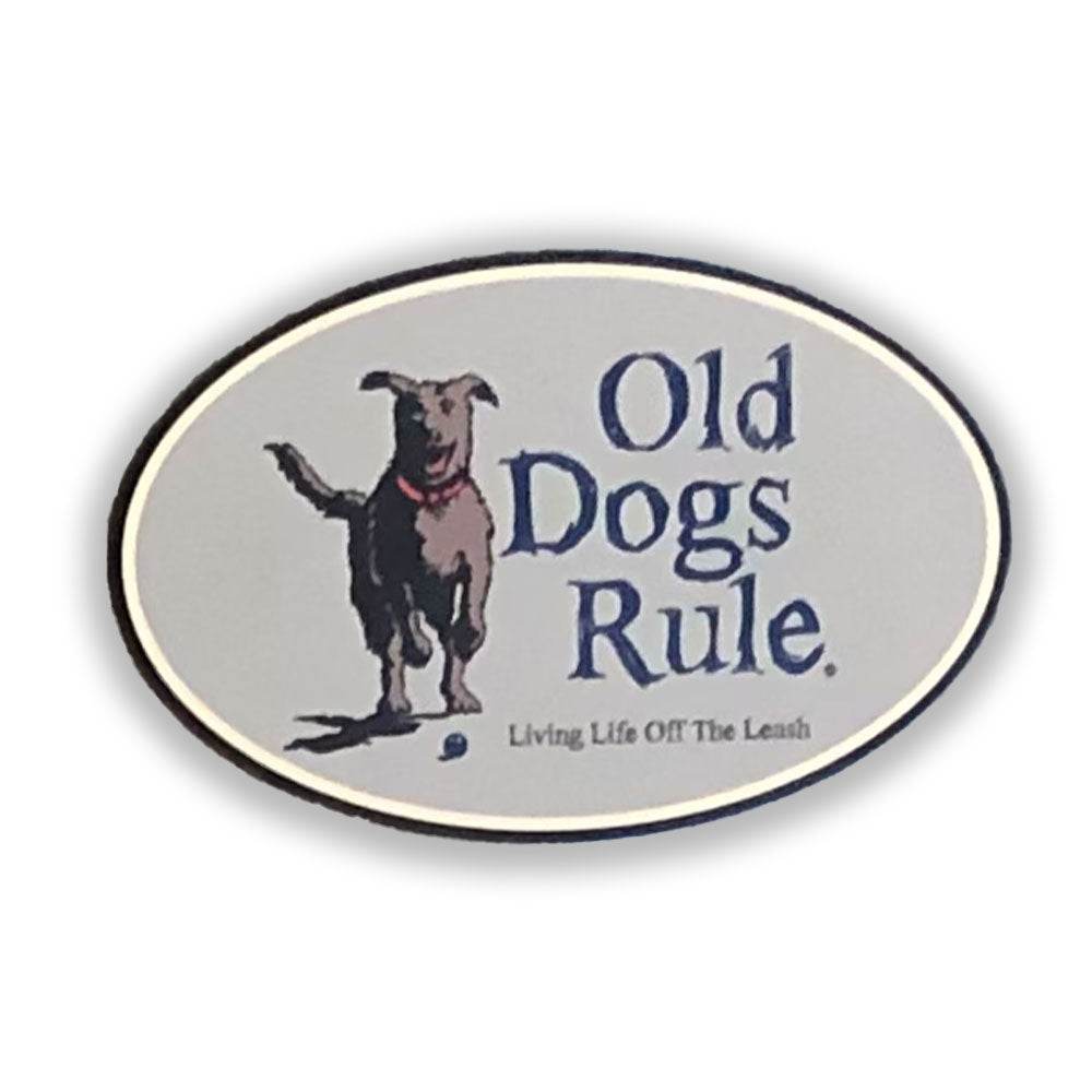 Old Dogs Rule Leash Magnet - One Revolver Surfboards