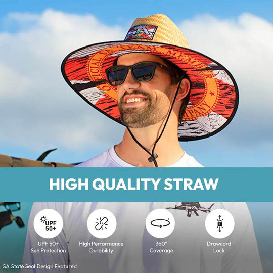 Palms Under Brim Straw Hat - One Revolver Surfboards