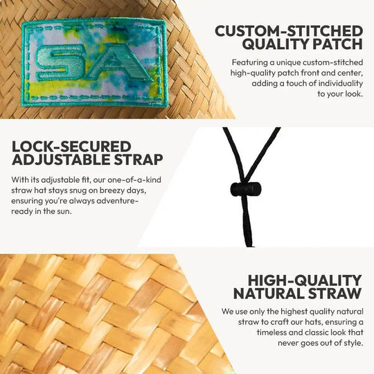 Palms Under Brim Straw Hat - One Revolver Surfboards