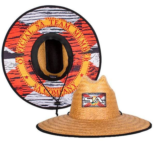 Palms Under Brim Straw Hat - One Revolver Surfboards