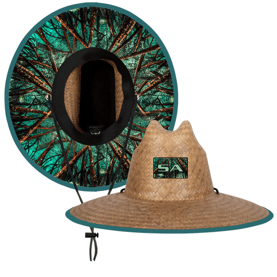Palms Under Brim Straw Hat - One Revolver Surfboards