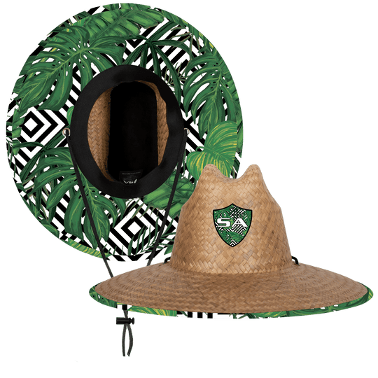Palms Under Brim Straw Hat - One Revolver Surfboards