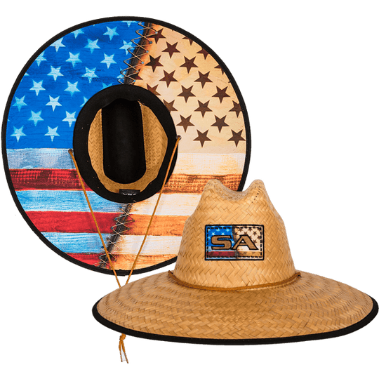 Palms Under Brim Straw Hat - One Revolver Surfboards