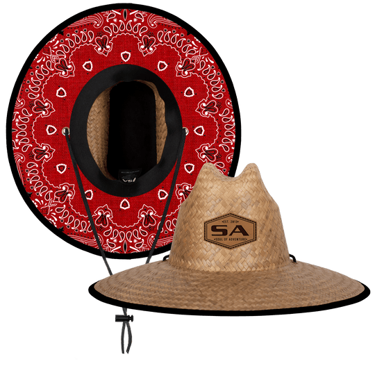 Palms Under Brim Straw Hat - One Revolver Surfboards