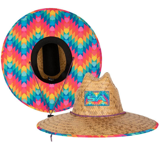 Palms Under Brim Straw Hat - One Revolver Surfboards