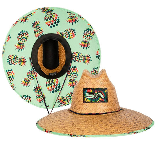 Palms Under Brim Straw Hat - One Revolver Surfboards