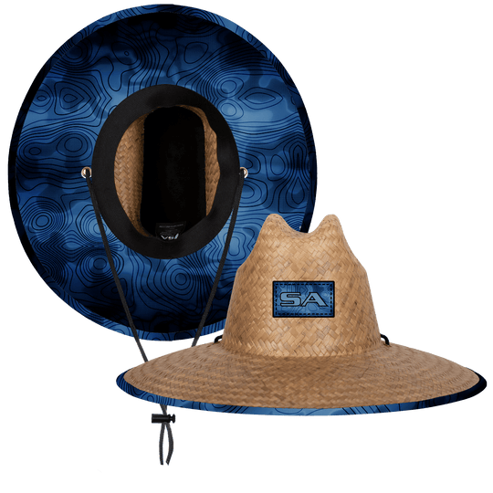 Palms Under Brim Straw Hat - One Revolver Surfboards