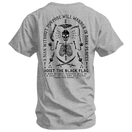 Hoist the Black Flag Skull & Bones Men's T-Shirt - One Revolver Surfboards
