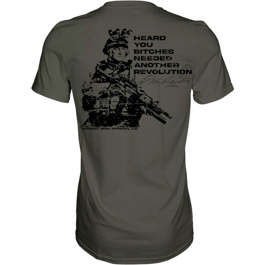 George Washington: Heard You B*tches Needed Another Revolution Men's T-Shirt - One Revolver Surfboards