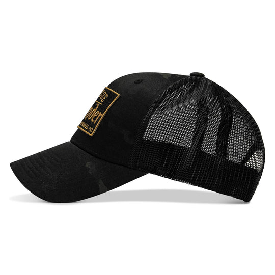 Refuse To Surrender Black/Gold Patch Snapback HAT - One Revolver Surfboards