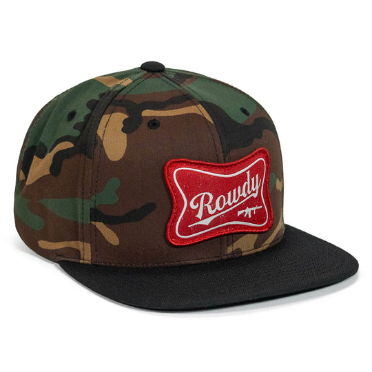 Rowdy Patch Flat Bill SnapBack Hat - One Revolver Surfboards
