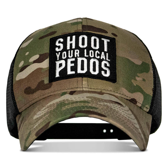 Shoot Your Local Pedos Patch Snapback - One Revolver Surfboards