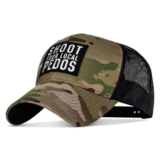 Shoot Your Local Pedos Patch Snapback - One Revolver Surfboards