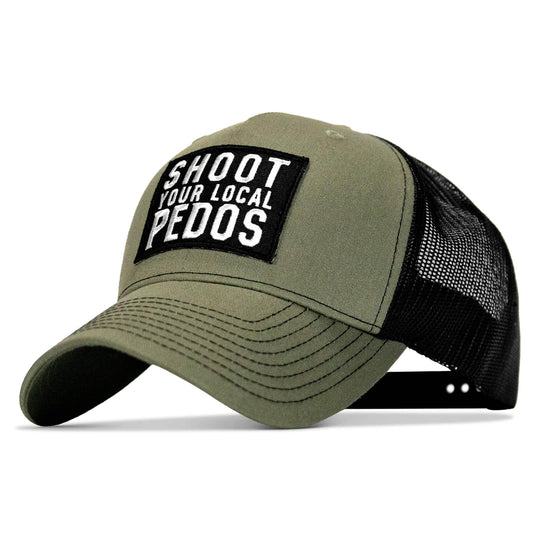 Shoot Your Local Pedos Patch Snapback - One Revolver Surfboards