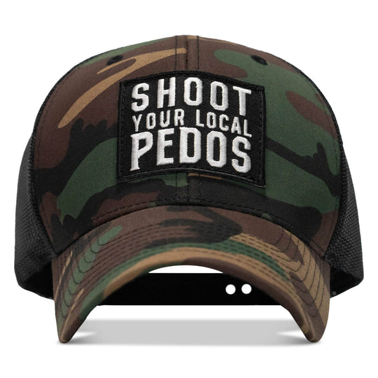 Shoot Your Local Pedos Patch Snapback - One Revolver Surfboards