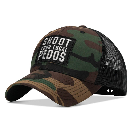 Shoot Your Local Pedos Patch Snapback - One Revolver Surfboards