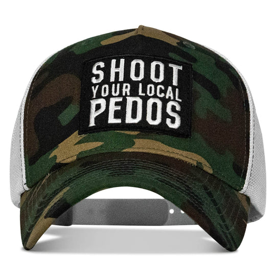 Shoot Your Local Pedos Patch Snapback - One Revolver Surfboards