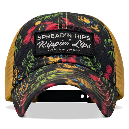 Spreadin' Hips and Rippin' Lips Patch Ripstop Snapback - One Revolver Surfboards