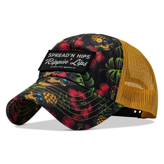 Spreadin' Hips and Rippin' Lips Patch Ripstop Snapback - One Revolver Surfboards