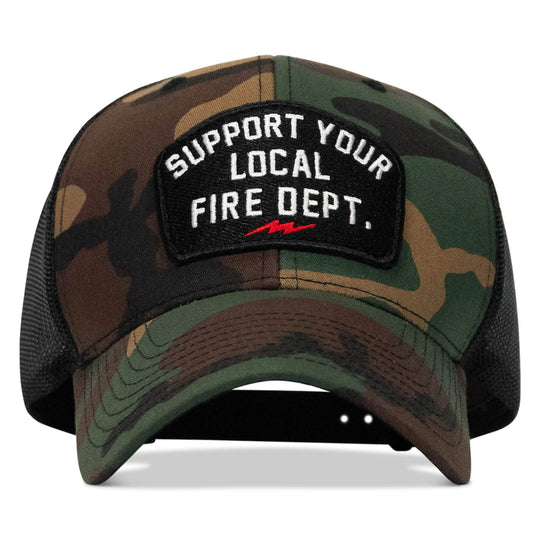Support Your Local Fire Dept. Patch Snapback Hat - One Revolver Surfboards