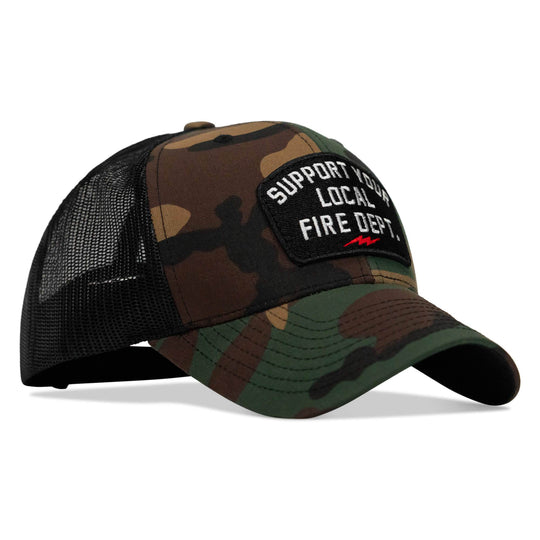 Support Your Local Fire Dept. Patch Snapback Hat - One Revolver Surfboards