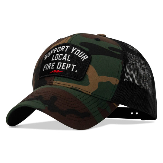 Support Your Local Fire Dept. Patch Snapback Hat - One Revolver Surfboards
