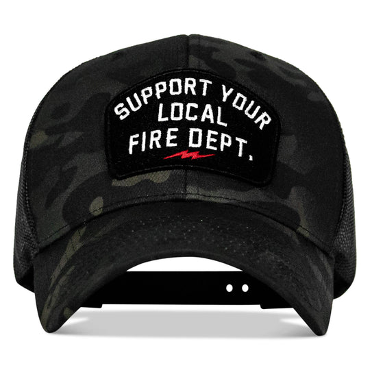 Support Your Local Fire Dept. Patch Snapback Hat - One Revolver Surfboards