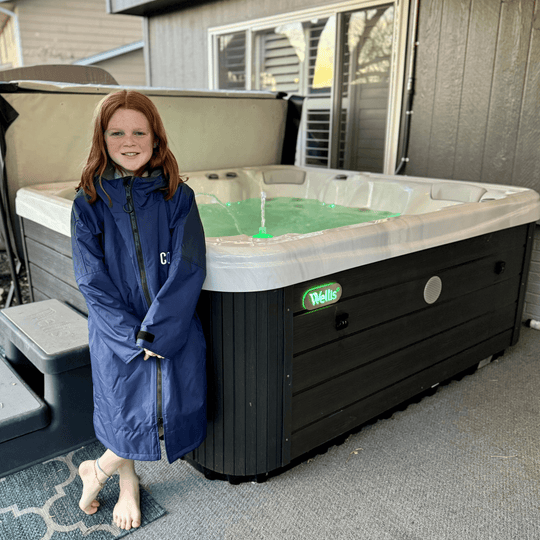 Waterproof Swim Parka (Navy Blue) - One Revolver Surfboards