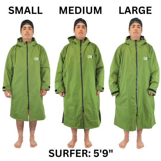 Waterproof Swim Parka (COR Green) - One Revolver Surfboards