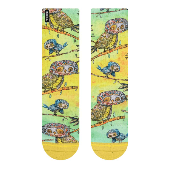 Merge4 Owls Animal Crew Socks with Art by Otis Link - One Revolver Surfboards