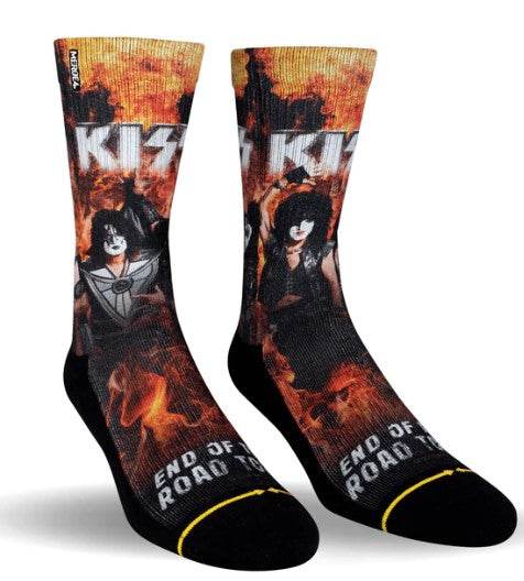 Merge4 End of the Road Kiss Band Crew Socks - One Revolver Surfboards