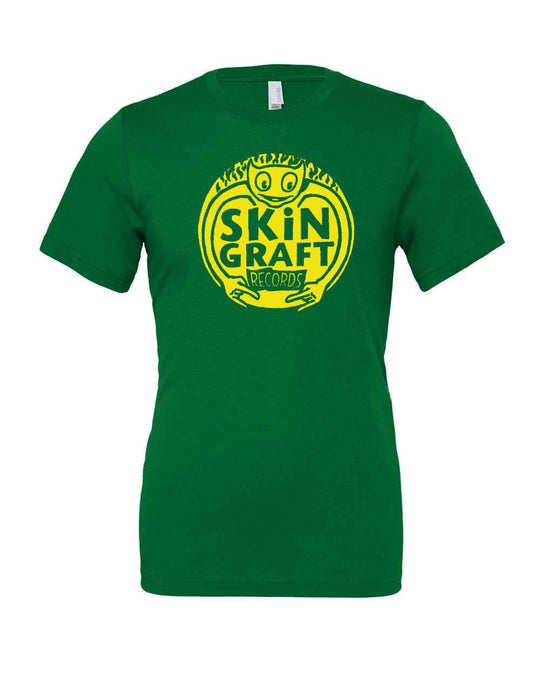 SKiN GRAFT Records “Logo” T-Shirt w/ Yellow INK - One Revolver Surfboards