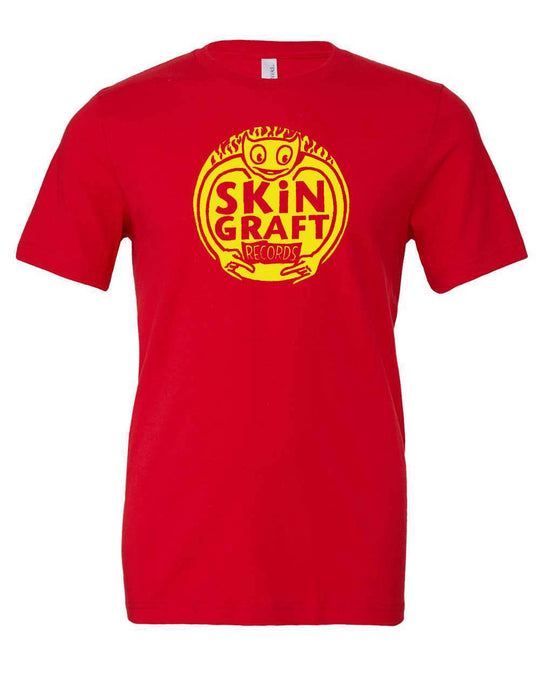 SKiN GRAFT Records “Logo” T-Shirt w/ Yellow INK - One Revolver Surfboards