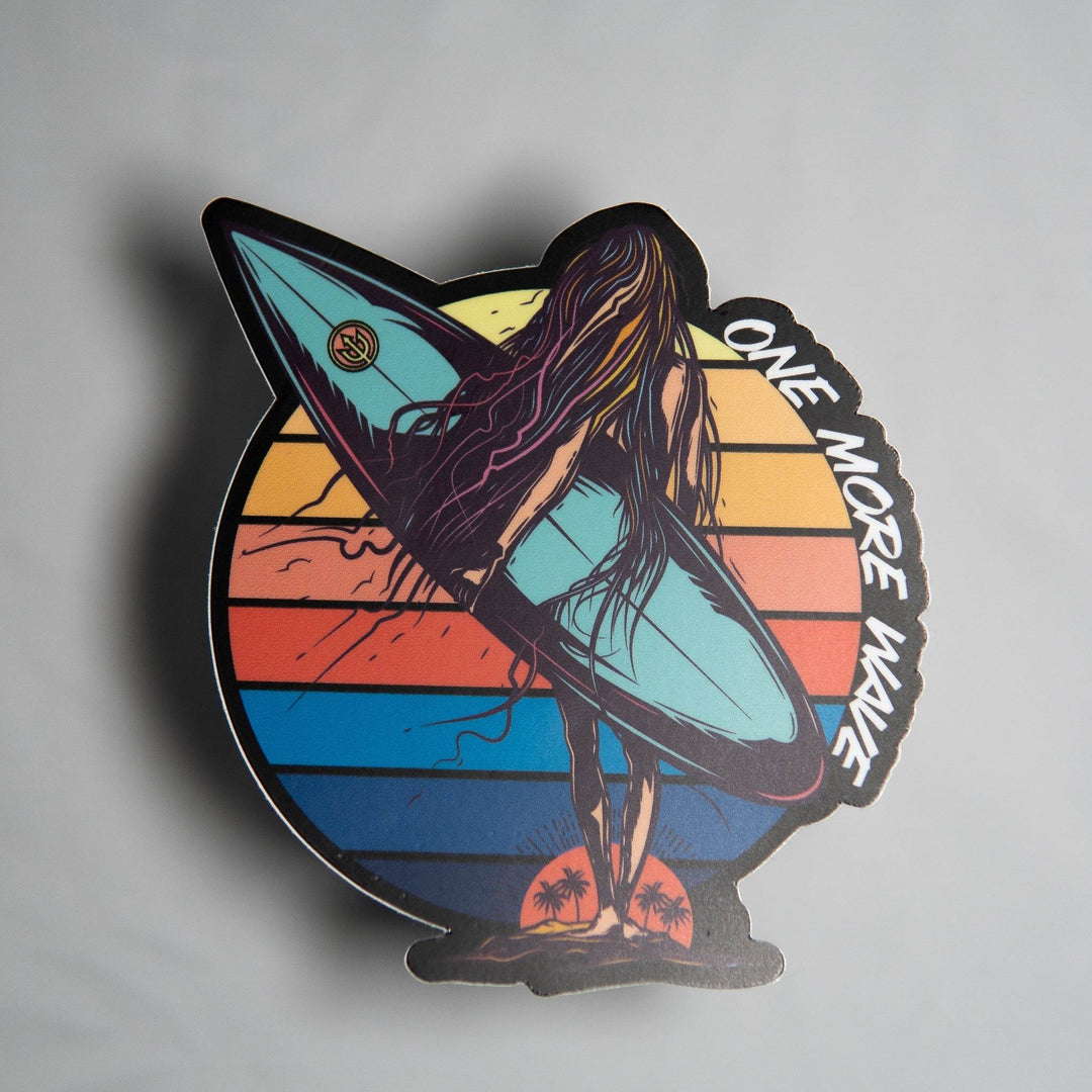Salty Hair, Don’t Care Sticker - One Revolver Surfboards