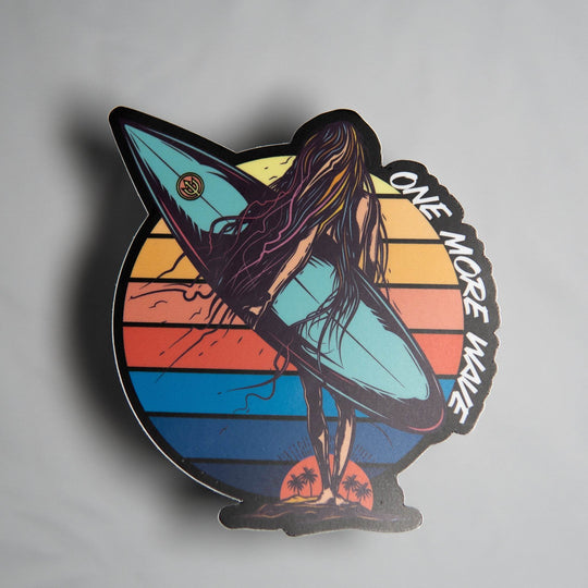 Salty Hair, Don’t Care Sticker - One Revolver Surfboards
