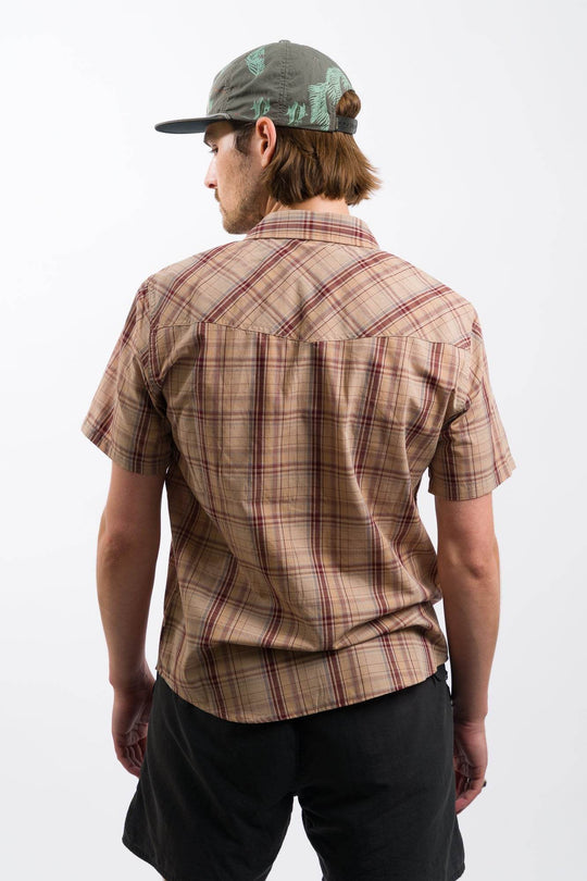 Brixton Wayne Western Short Sleeve Shirt - Western Plaid - One Revolver Surfboards