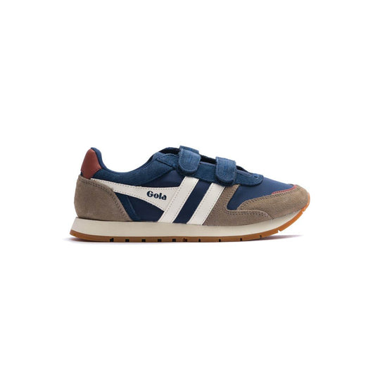 Gola Classics Kids' Austin Strap Sneakers - Navy/Rhino/Off White - One Revolver Surfboards