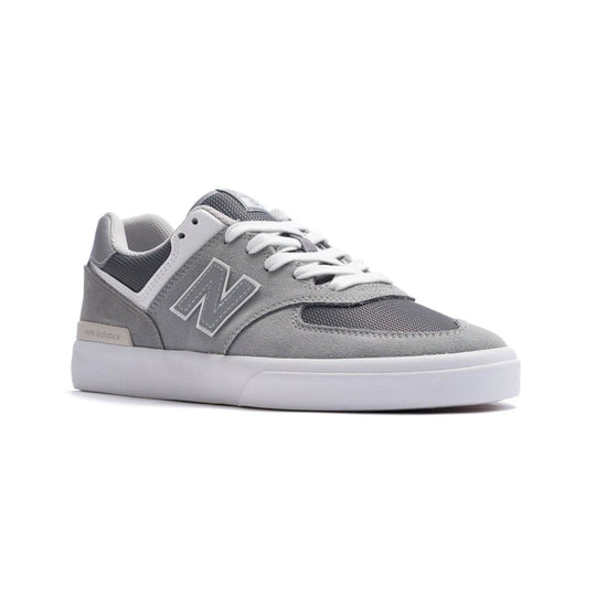New Balance Numeric 574 VULC - Grey/White (Available in WIDE!) - One Revolver Surfboards