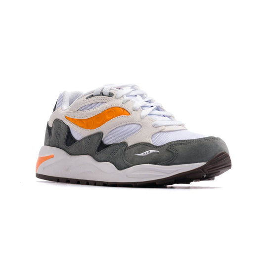 Saucony Original Grid Shadow 2 - White/Grey - One Revolver Surfboards