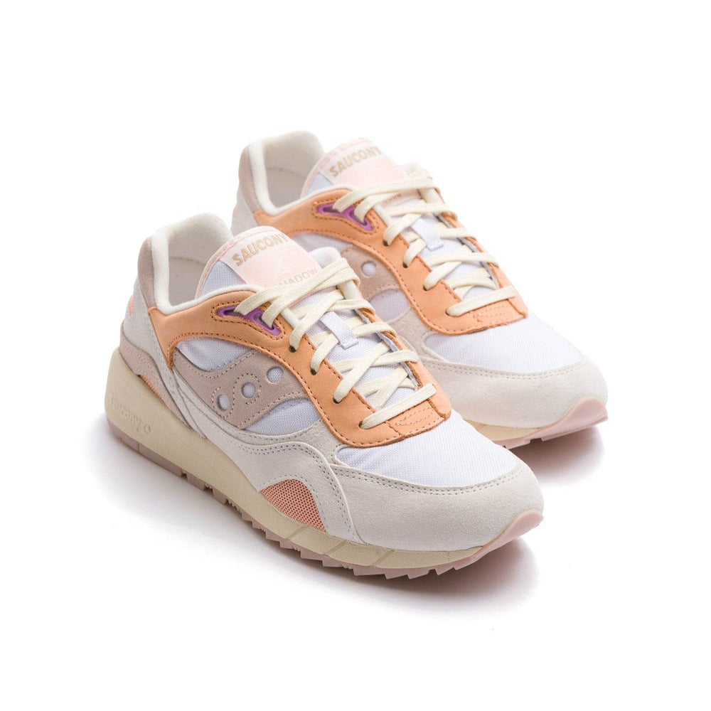 Saucony Original Shadow 6000 - White/Peach - One Revolver Surfboards