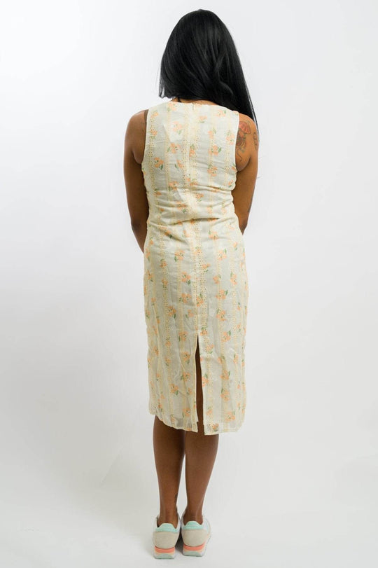 Daisy Street Loose Fit Midi Dress - Cream Lace Trim - One Revolver Surfboards